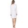 Rebelle nachthemd - lichtbeige/wit/rood