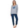 Pastunette pyjama set - donkerblauw/wit
