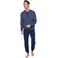 Pastunette for men pyjama set - donkerblauw/wit