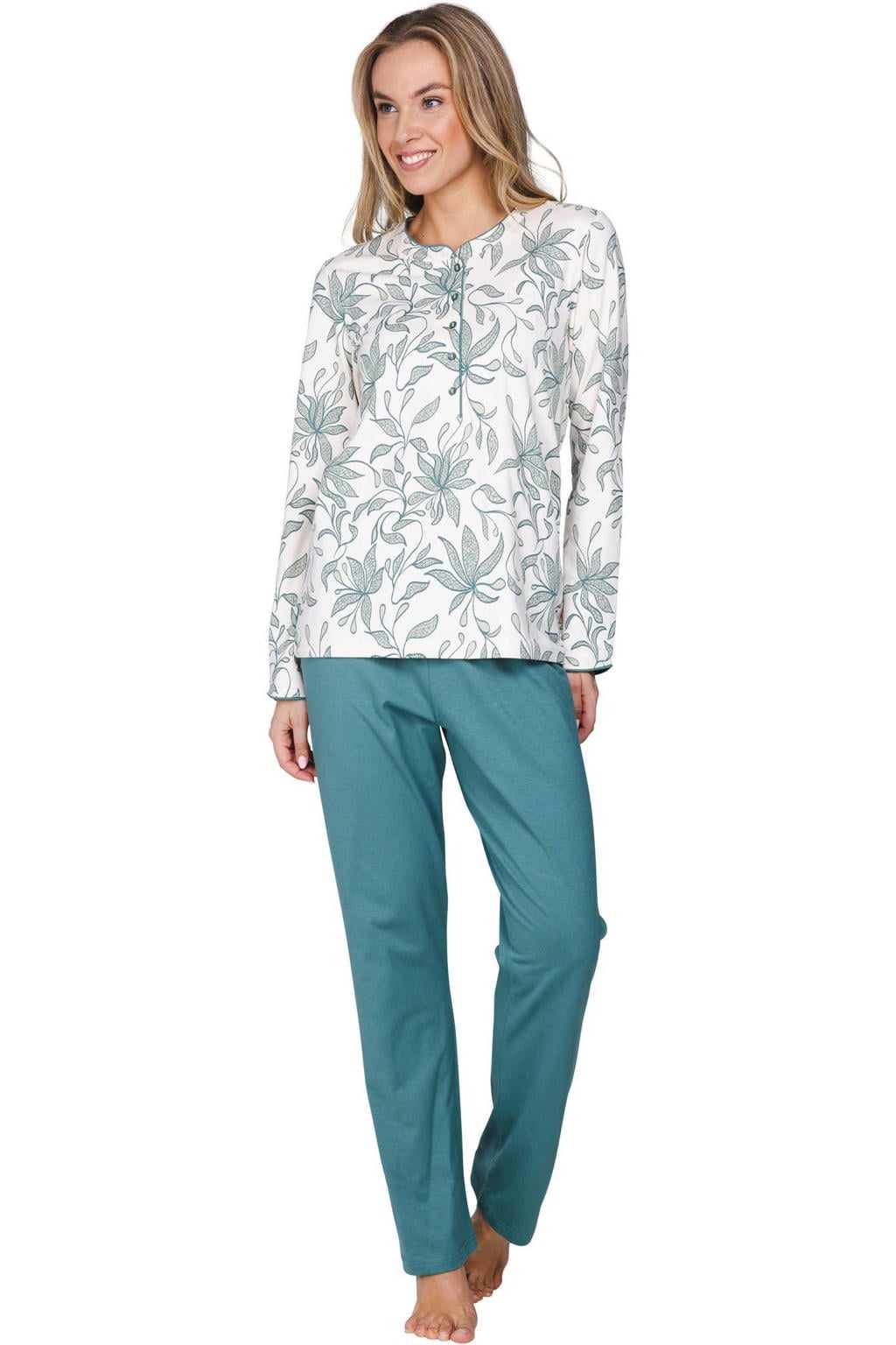 Pastunette pyjama set - groen/ecru