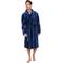 Pastunette for men fleece badjas - blauw/rood