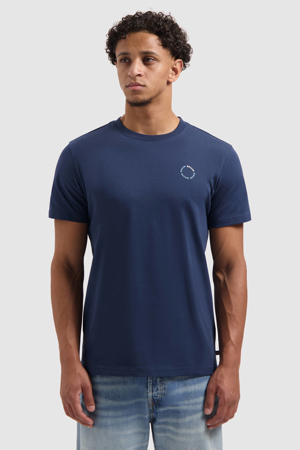regular T-shirt donkerblauw