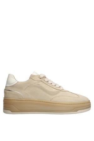 suède sneakers beige