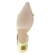 thumbnail: Angel Alarcon leren slingback pumps lichtgeel