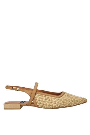 slingback loafers beige