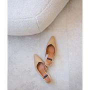 thumbnail: Angel Alarcon Cordela rieten pumps met gevlochten naturel