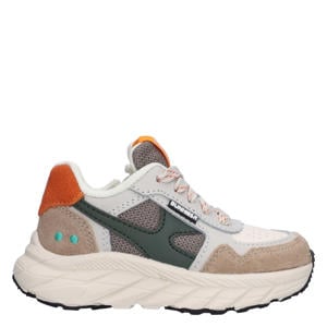 leren sneakers taupe