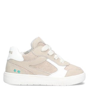 leren sneakers beige