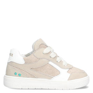 leren sneakers beige