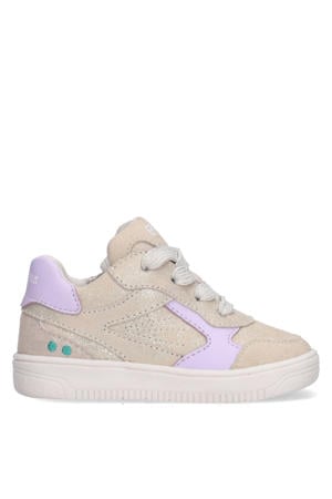 leren sneakers champagne