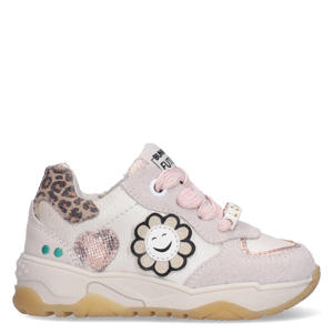 leren sneakers beige