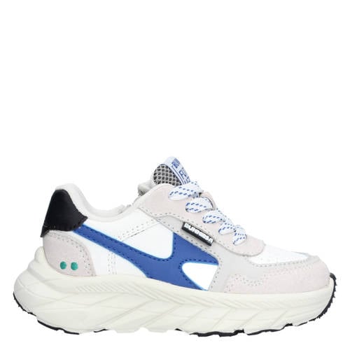 BunniesJR chunky leren sneakers beige/blauw afbeelding