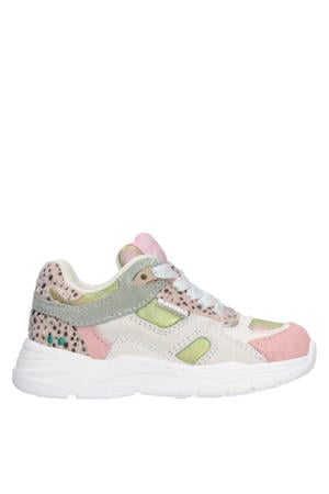 leren chunky sneakers multi