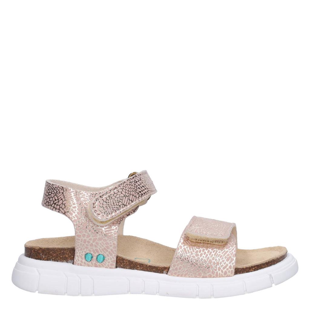 Champagne meisjes BunniesJR sandalen van imitatieleer met klittenband
