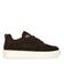 Manfield suède sneakers donkerbruin