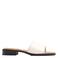 Unisa Handy_26_Gra leren slippers ecru