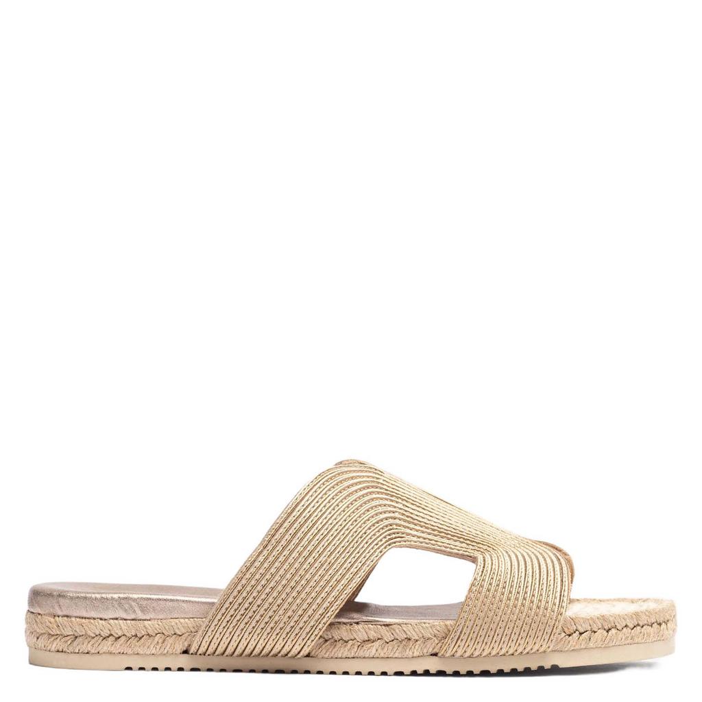 Gouden dames Unisa Abien_Sou slippers van textiel
