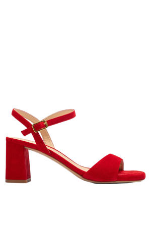 Moraty_26_KS suède sandalettes rood