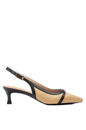 Ileso_Rn_Nto slingback pumps beige/zwart