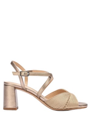 Maxin_Sou leren sandalettes brons