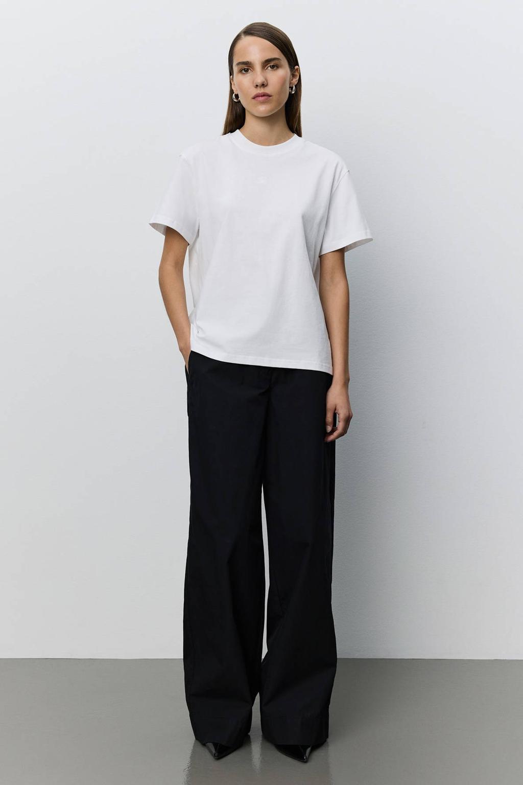 Sofie Schnoor wide leg regular waist broek bruin