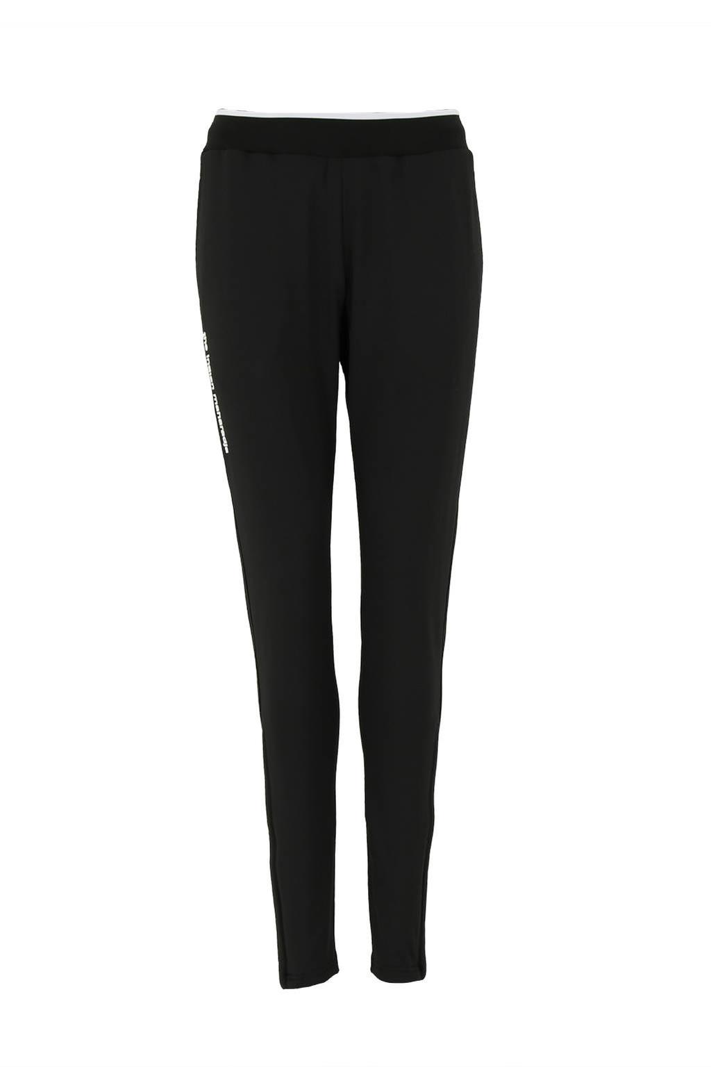Zwarte dames The Indian Maharadja sportbroek Kadiri van polyester met regular fit, regular waist en effen