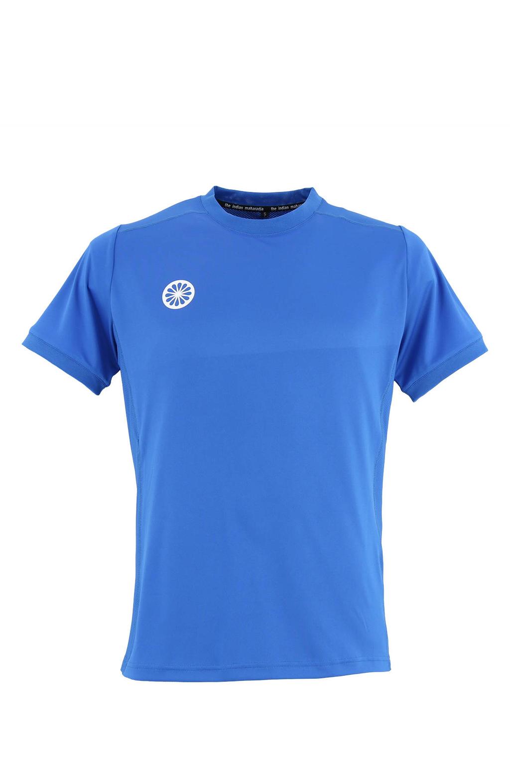 Blauwe heren The Indian Maharadja sportshirt Kadiri van polyester