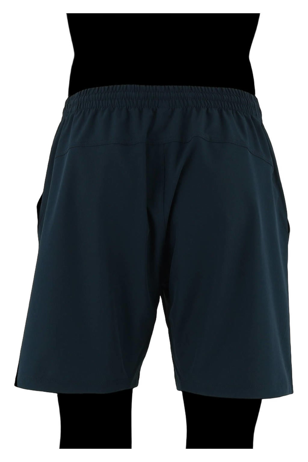 Blauwe heren The Indian Maharadja Senior sportshort Kadiri van polyester met elastische tailleband met koord