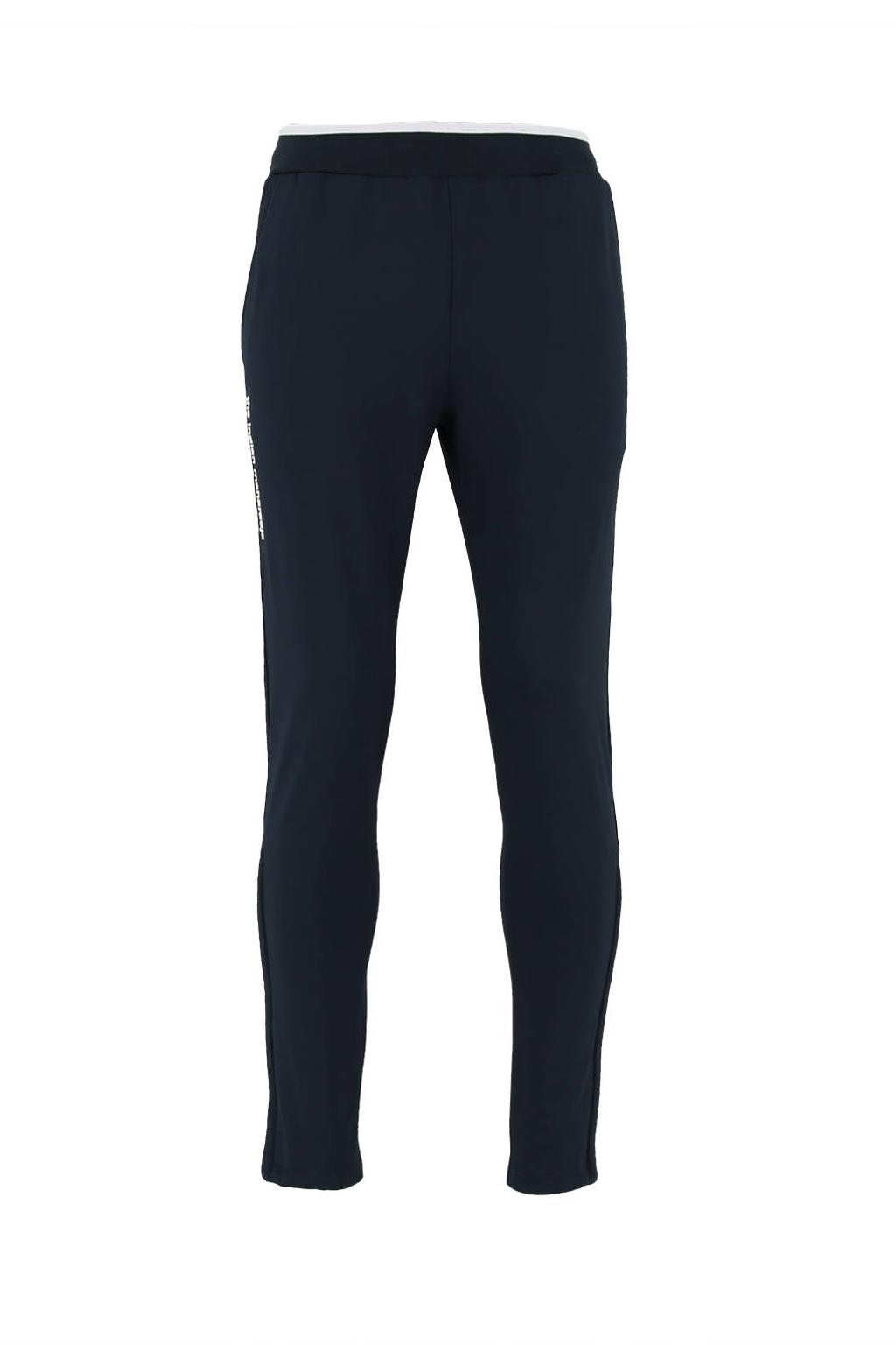 Blauwe heren The Indian Maharadja Senior sportbroek Kadiri van polyester met elastische tailleband met koord en effen