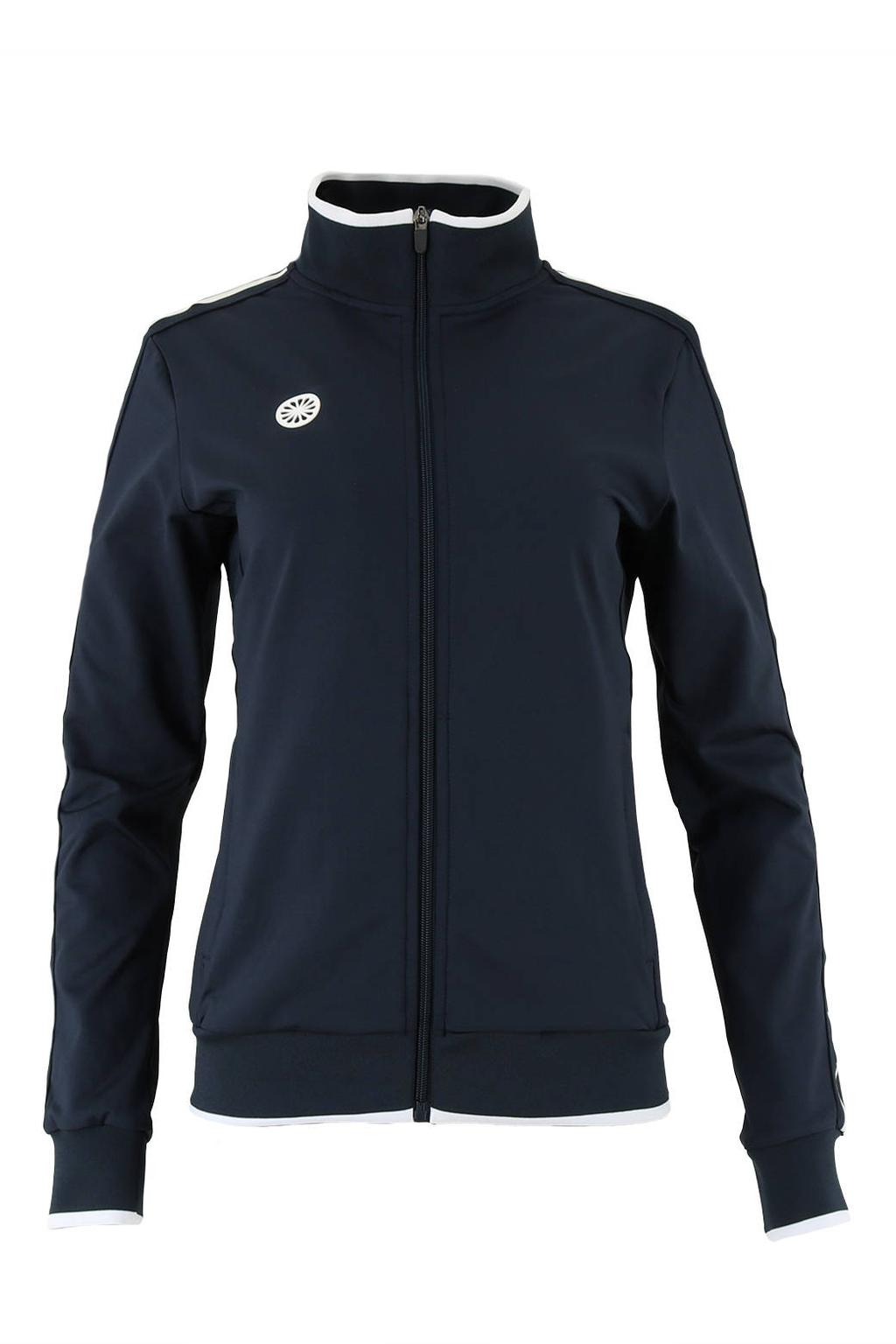 Blauwe dames The Indian Maharadja trainingsjack Kadiri van polyester met lange mouwen, opstaande kraag en ritssluiting