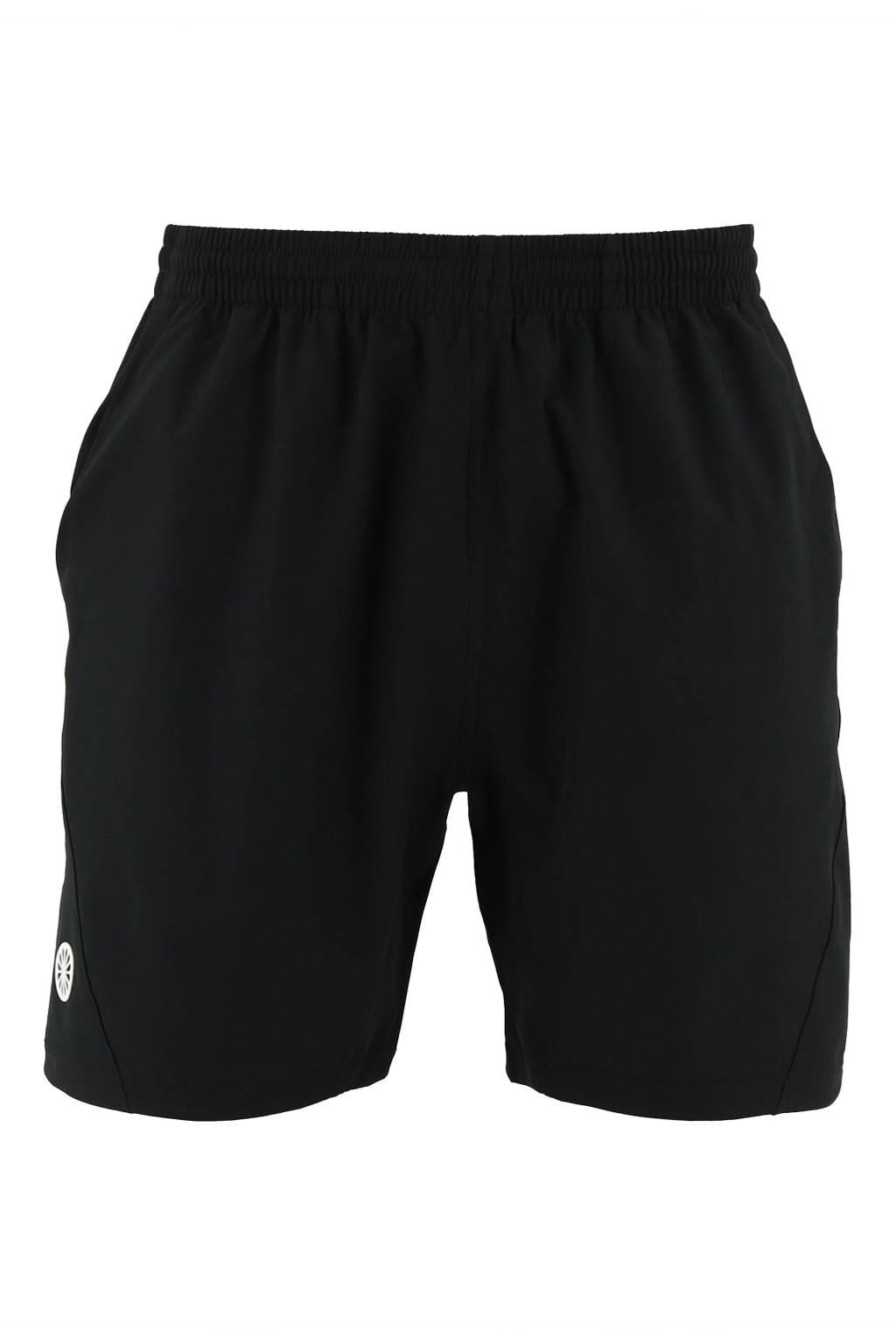 Zwarte heren The Indian Maharadja Senior sportshort Kadiri van polyester met elastische tailleband met koord