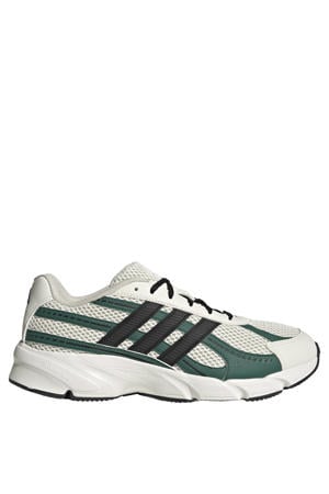 Technochaos 2000 mesh sneakers ecru/donkergroen