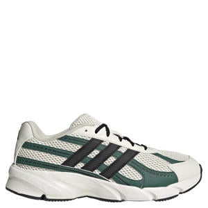 Technochaos 2000 mesh sneakers ecru/donkergroen