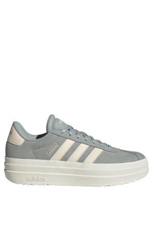 VL Court Bold suede sneakers grijsgroen/ecru