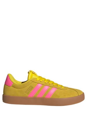 VL Court 3.0 suede sneakers geel/roze