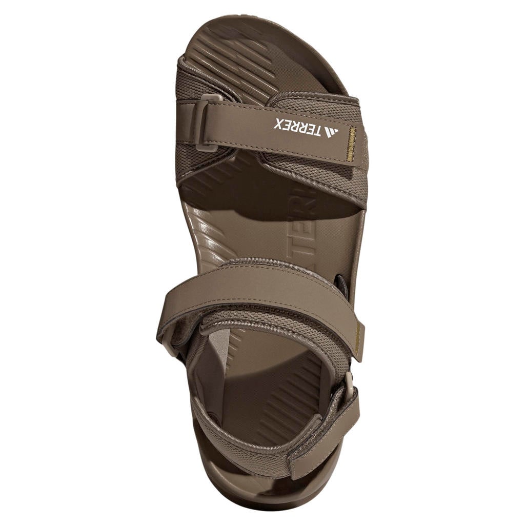 Zwarte unisex adidas Terrex Hydroterra sandalen - van bovenwerk van synthetisch materiaal en textiel met klittenband