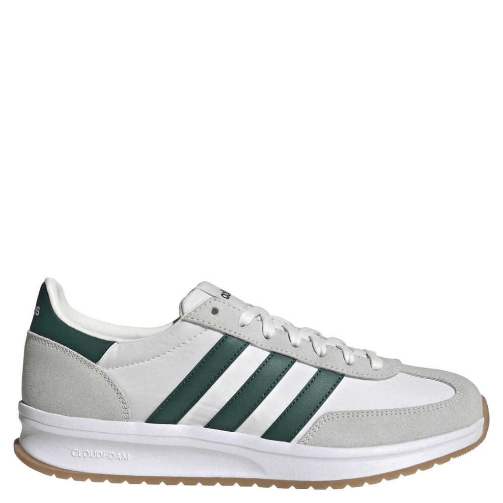 Wit en groene heren adidas Sportswear Run 70s 2.0 sneakers van mesh-suède/voering: mesh/voetbed: eva met veters