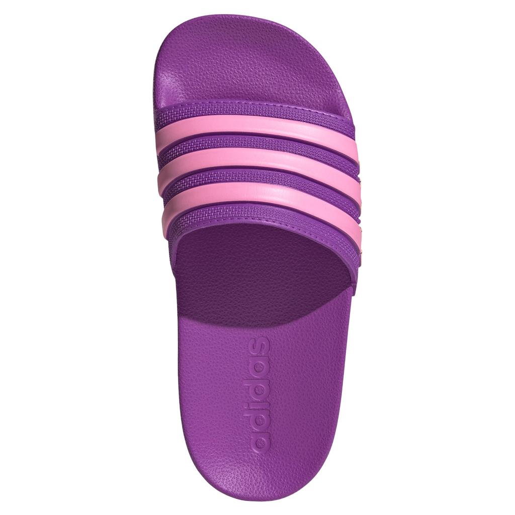 Paars en roze jongens en meisjes adidas Sportswear Adilette Shower badslippers van enkelvoudige synthetische wreefband