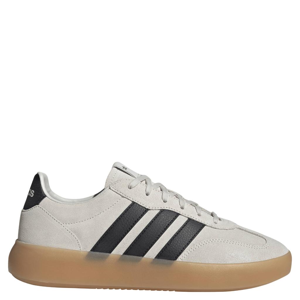 Grijs en zwarte heren adidas Sportswear Barreda Decode Lux leren sneakers - met veters