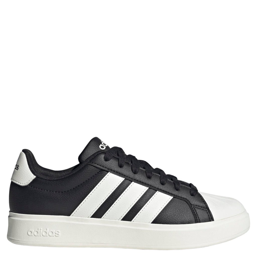 Zwart en witte dames adidas Sportswear Streettalk sneakers van imitatieleer/voering: mesh/voetbed: eva met veters