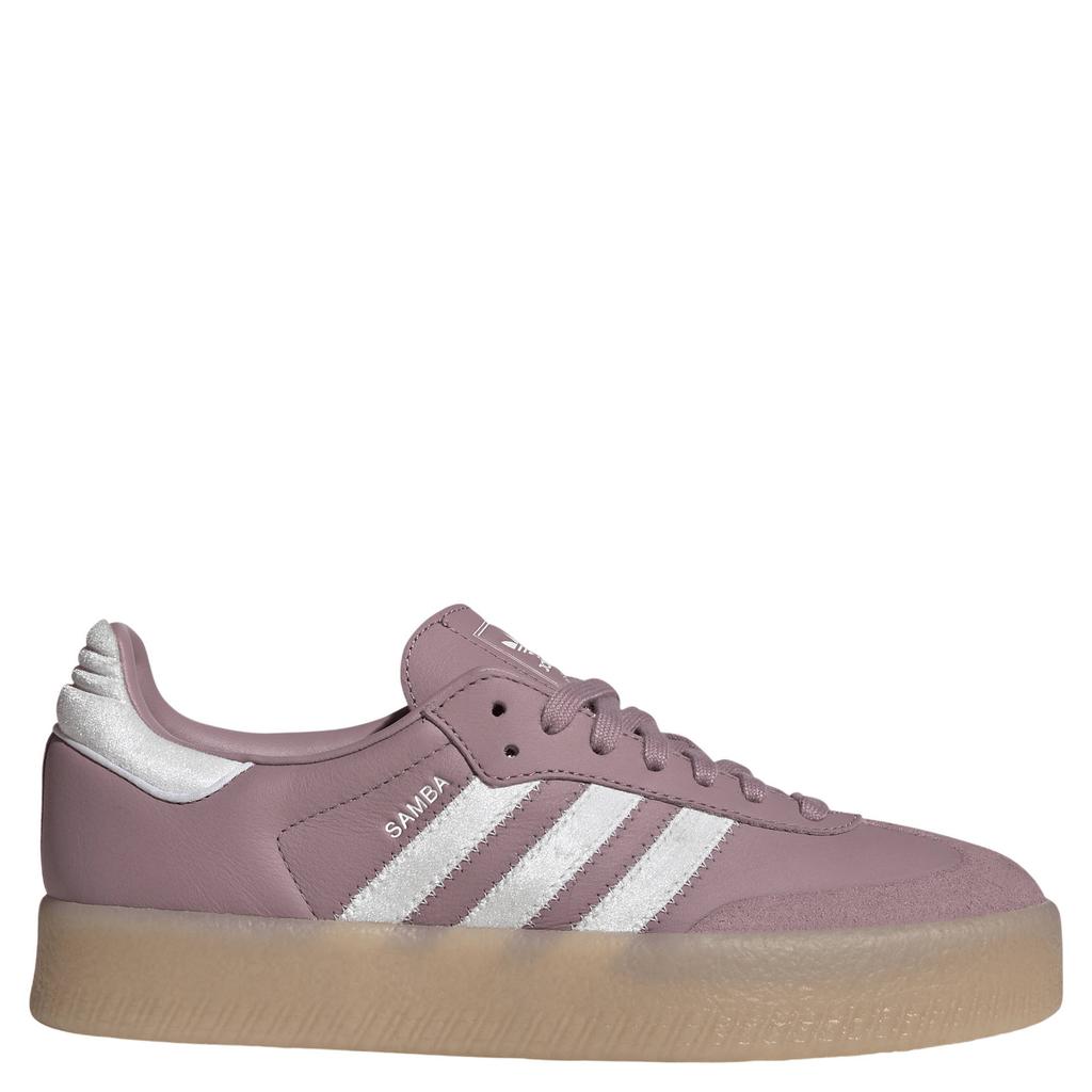 Taupe en grijspaarze dames adidas Originals Sambae suede sneakers chunky van nubuck-leer/voering: mesh/ovetebed: eva met veters