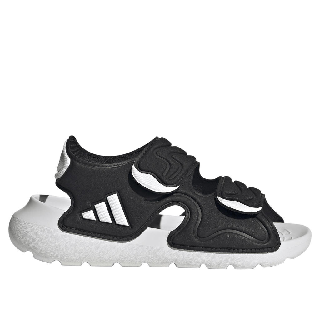 Zwarte jongens en meisjes adidas Sportswear waterschoenen van polyester/voering: mesh/voetbed: rubber met klittenband