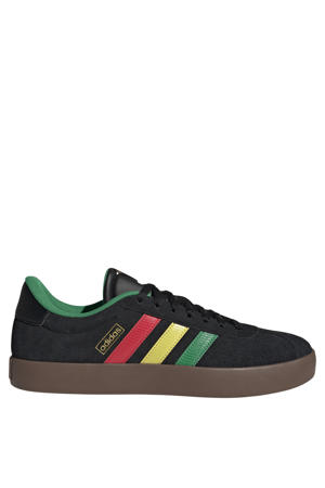 VL Court 3.0 suede sneakers zwart/geel/rood/groen