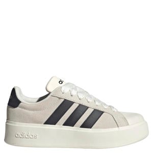 Streettalk Bold leren suède sneakers - ecru/zwart