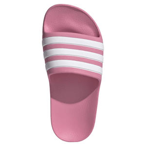 Adilette Aqua badslippers roze/wit