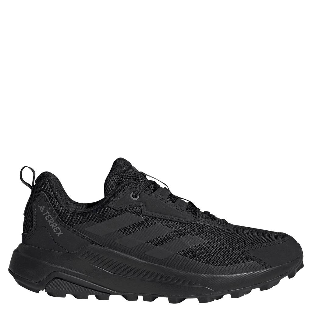 Zwart en grijze dames adidas Terrex mesh outdoor schoenen van bovenwerk van textiel met versterkte neuskap met veters