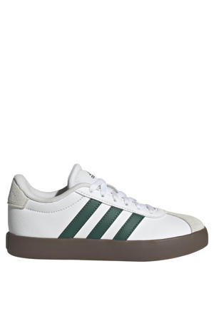 VL Court 3.0 suede sneakers wit/donkergroen