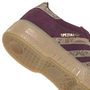 thumbnail: adidas Originals Handball Spezial Bold suède sneakers - donkerrood/zand
