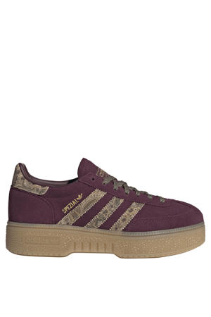 Handball Spezial Bold suède sneakers - donkerrood/zand