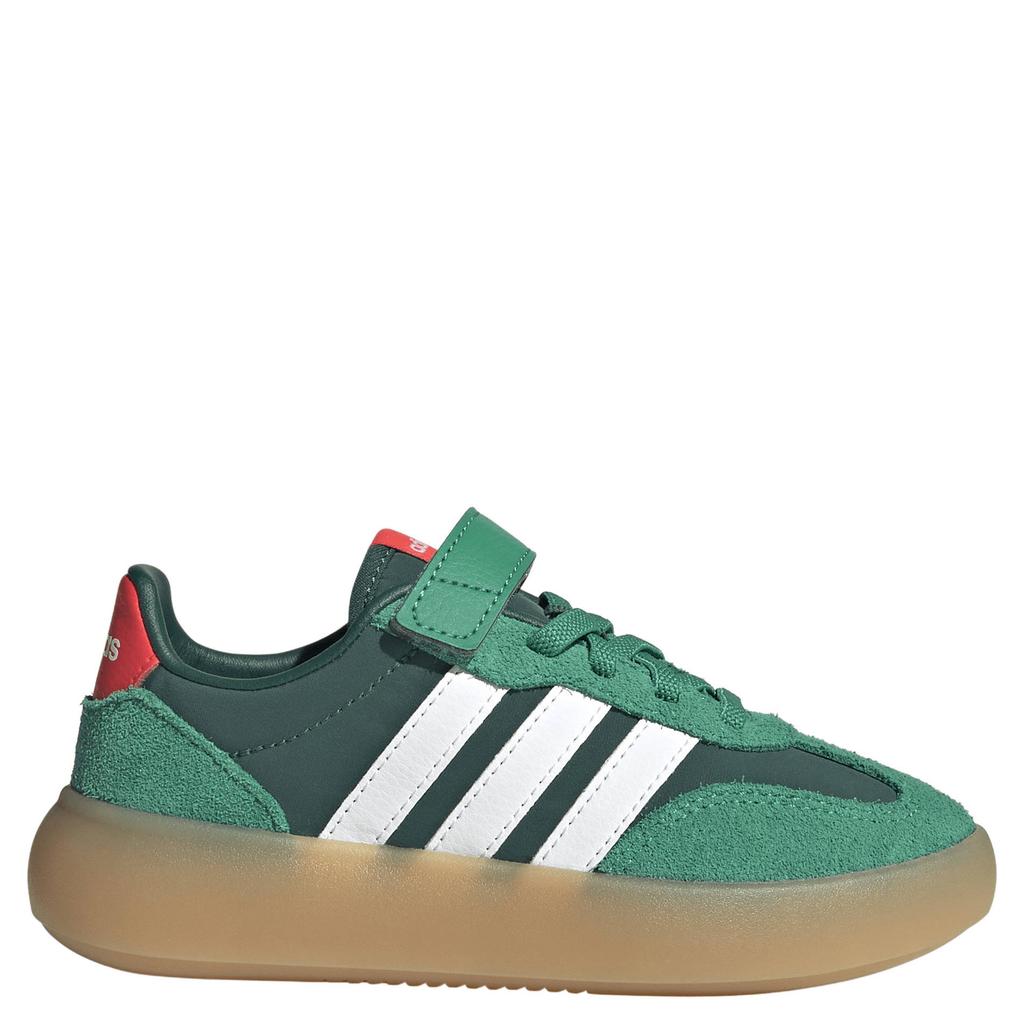 Groen, wit en rode jongens en meisjes adidas Sportswear Barreda Decode sneakers - van bovenwerk van textiel en leer met elastische veter- met klittenbandsluiting